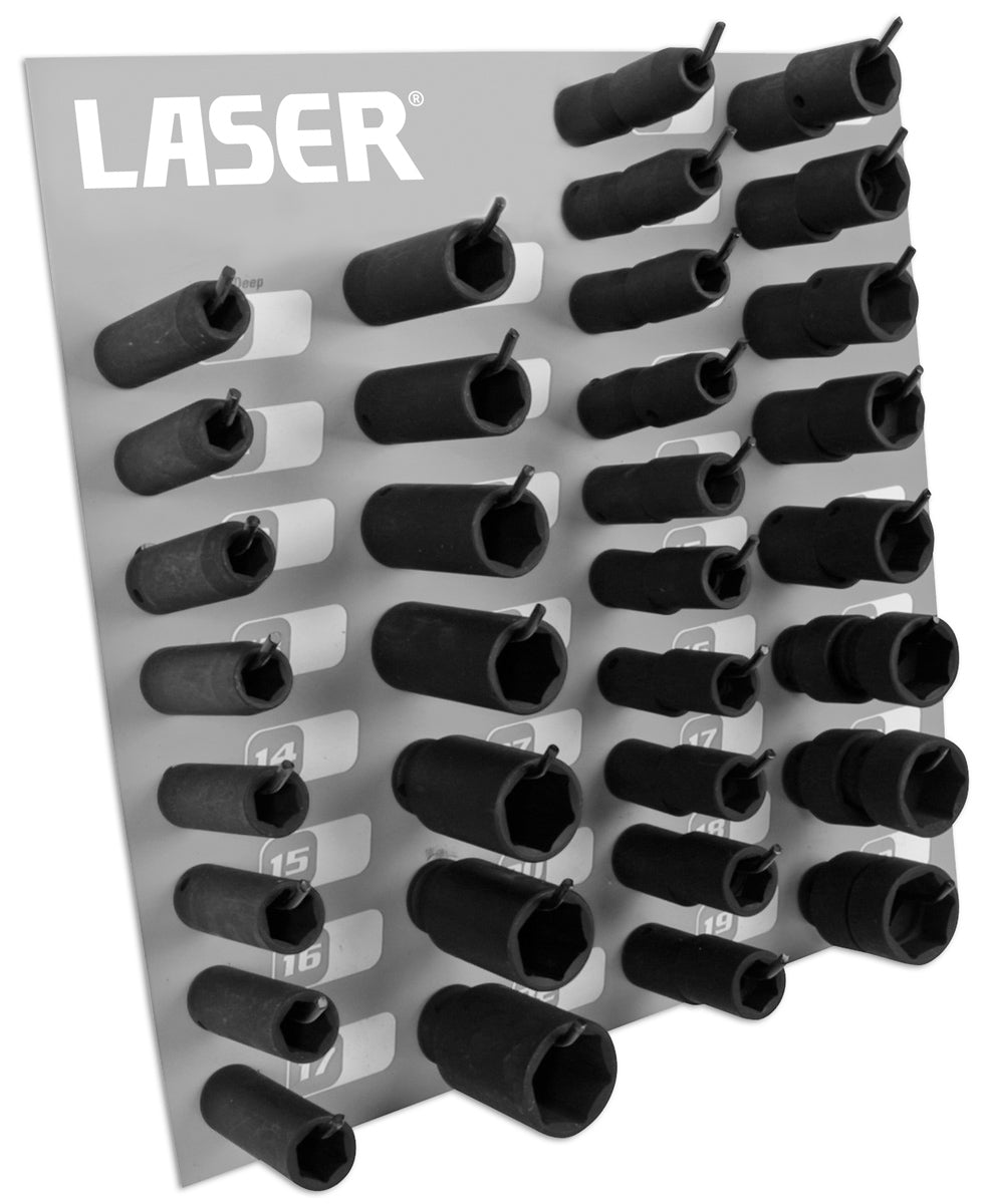 Complete Impact Socket Rack 1/2"D - (Laser 1159)