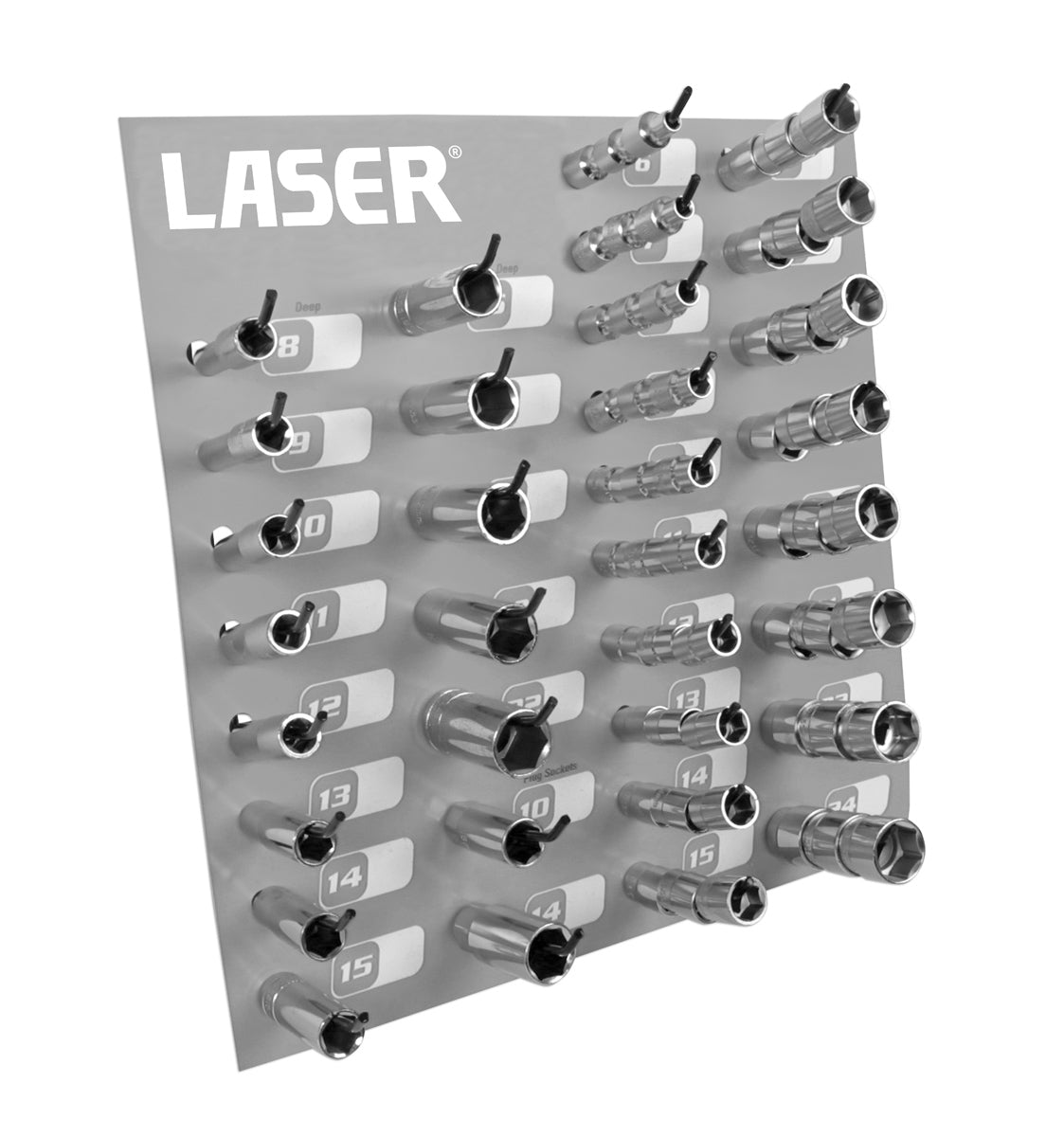 Complete Socket Rack 3/8"D - (Laser 1161)