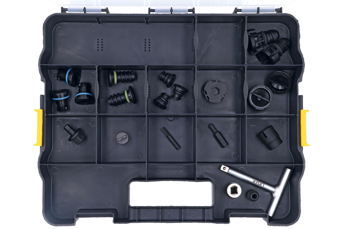 Assorted Plastic Sump Plug Kit with Tools - 21pc - (Connect 30294)