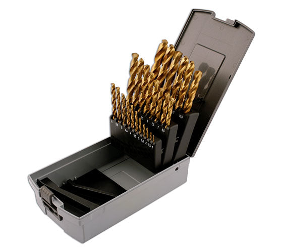 TiN Coated Drill Bit Set - 1mm - 13mm 25pc - (Connect 32995)