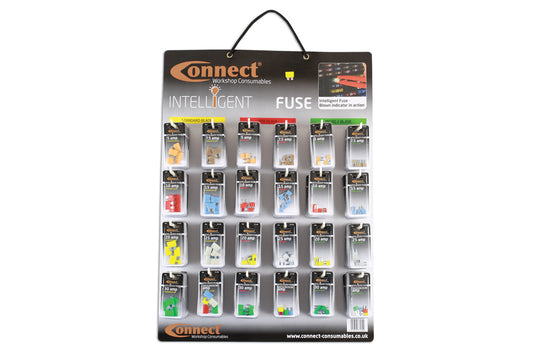 LED Blade Fuse Wall Rack with Fuses - (Connect 37130)