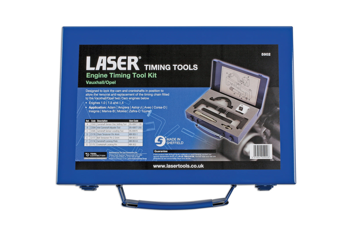 Engine Timing Tool Set - for Vauxhall/Opel - (Laser 5902)