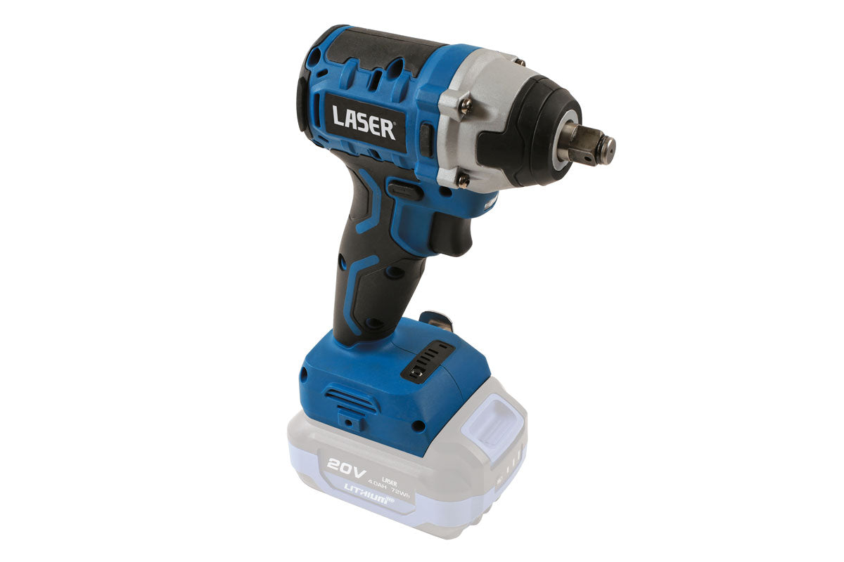 Cordless Impact Wrench 1/2"D 20V Kit (Euro) - (Laser 61555)