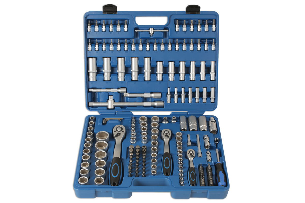 Socket Set 1/4"D, 3/8"D, 1/2"D 171pc - (Laser 6590)