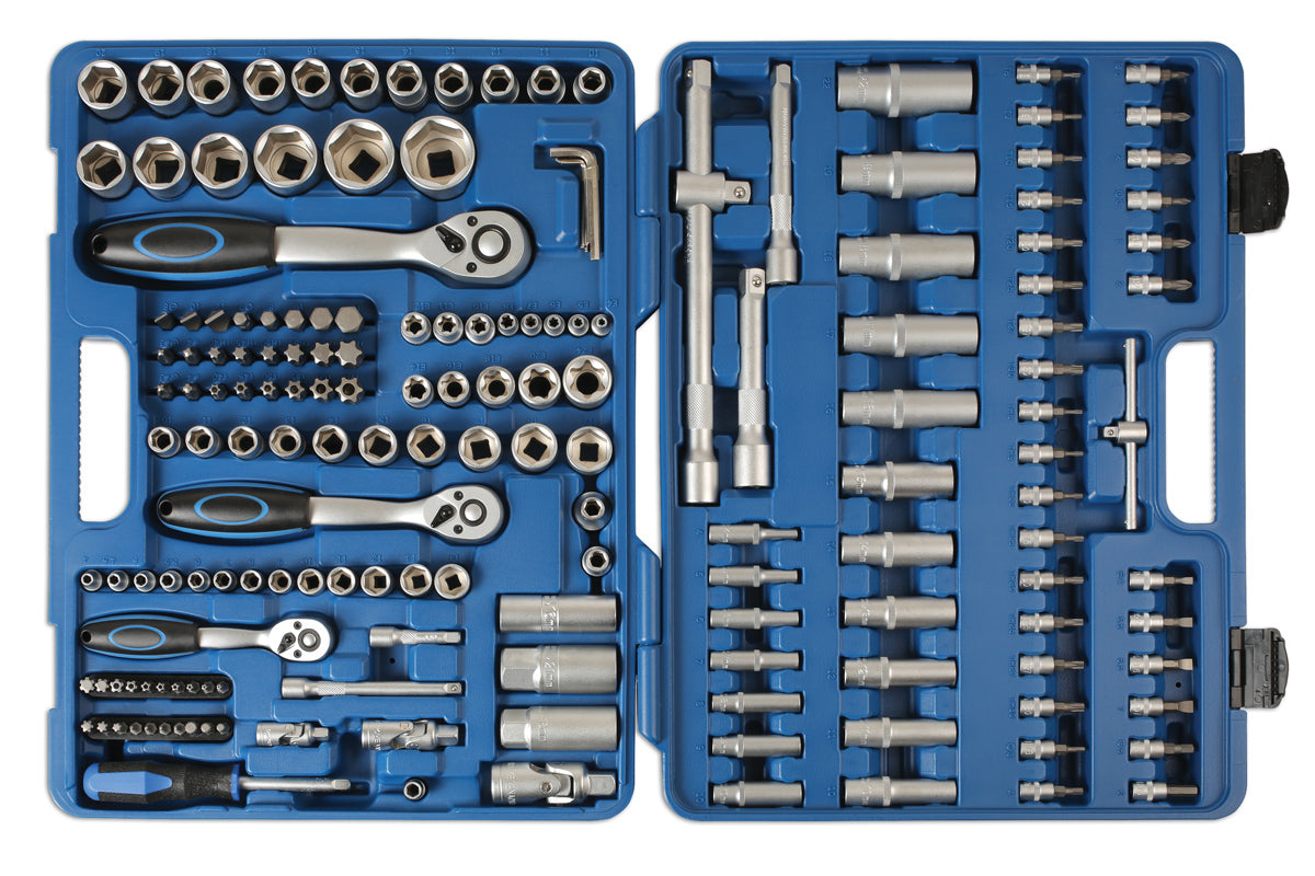 Socket Set 1/4"D, 3/8"D, 1/2"D 171pc - (Laser 6590)