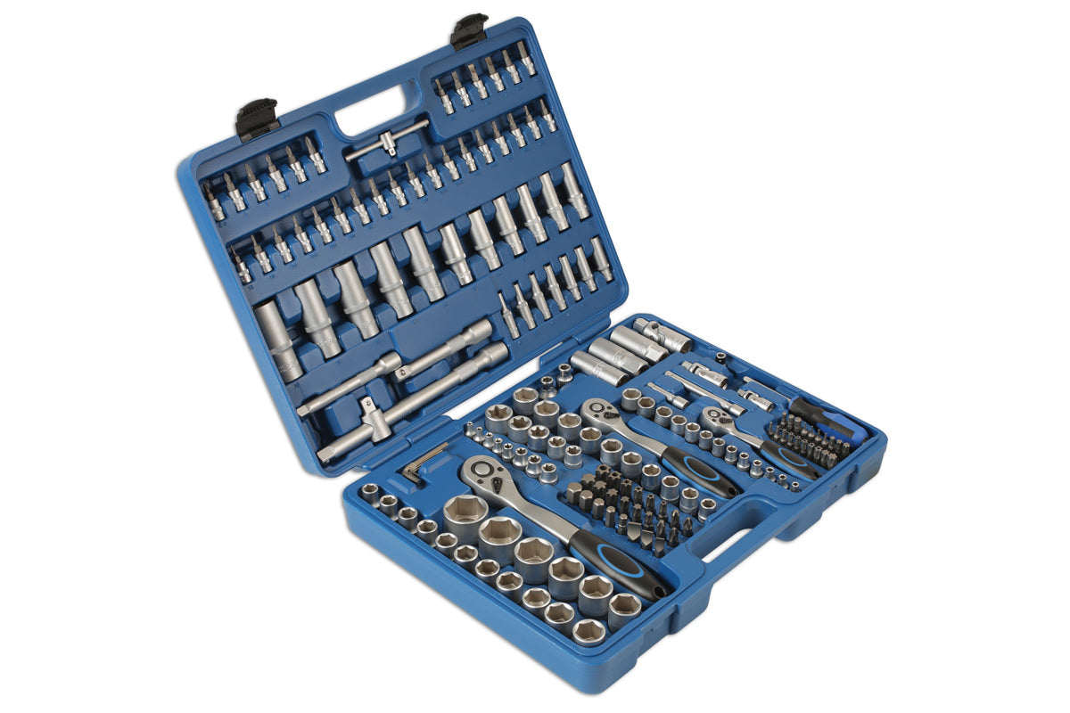 Socket Set 1/4"D, 3/8"D, 1/2"D 171pc - (Laser 6590)