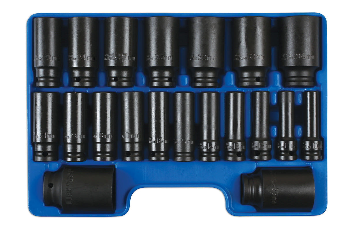 Deep Impact Socket Set 1/2"D 20pc - (Laser 6830)