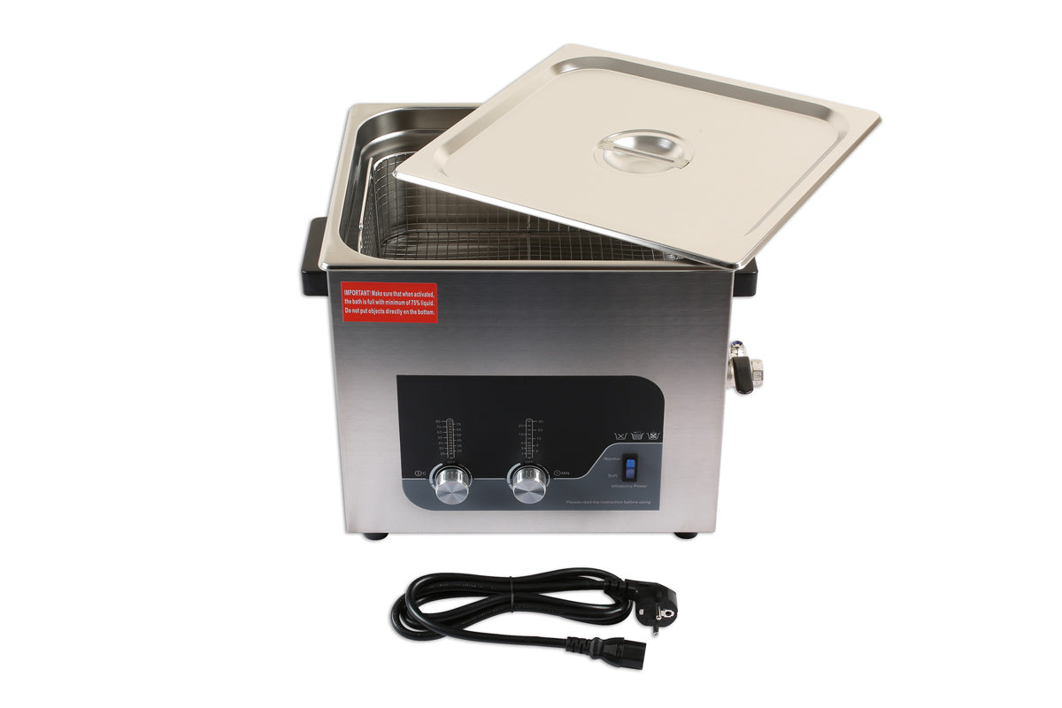 Ultrasonic Cleaner 13L - with Euro plug - (Laser 6857)