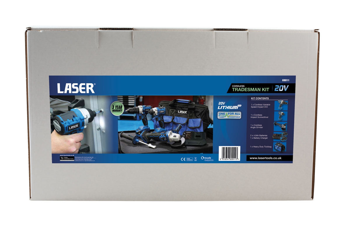 Cordless Tools 20V Tradesman Kit - (Laser 69011)