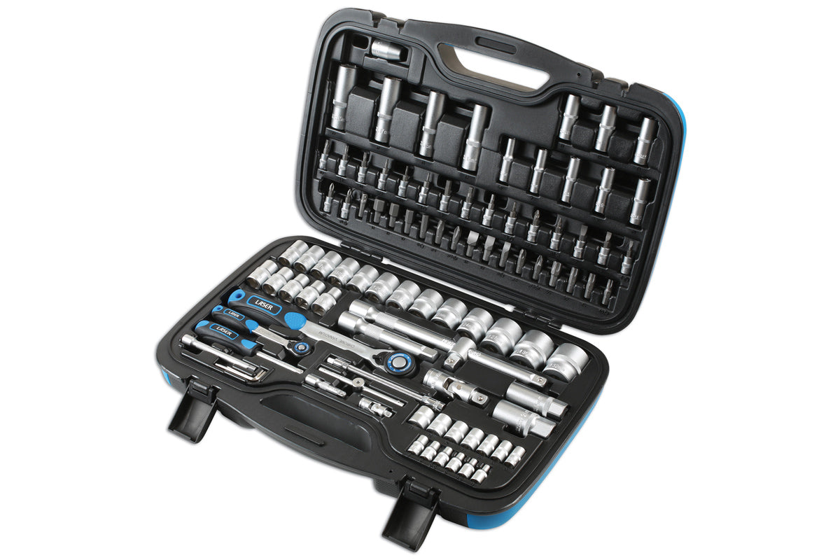 Socket Set 1/4"D, 1/2"D 95pc - (Laser 6921)