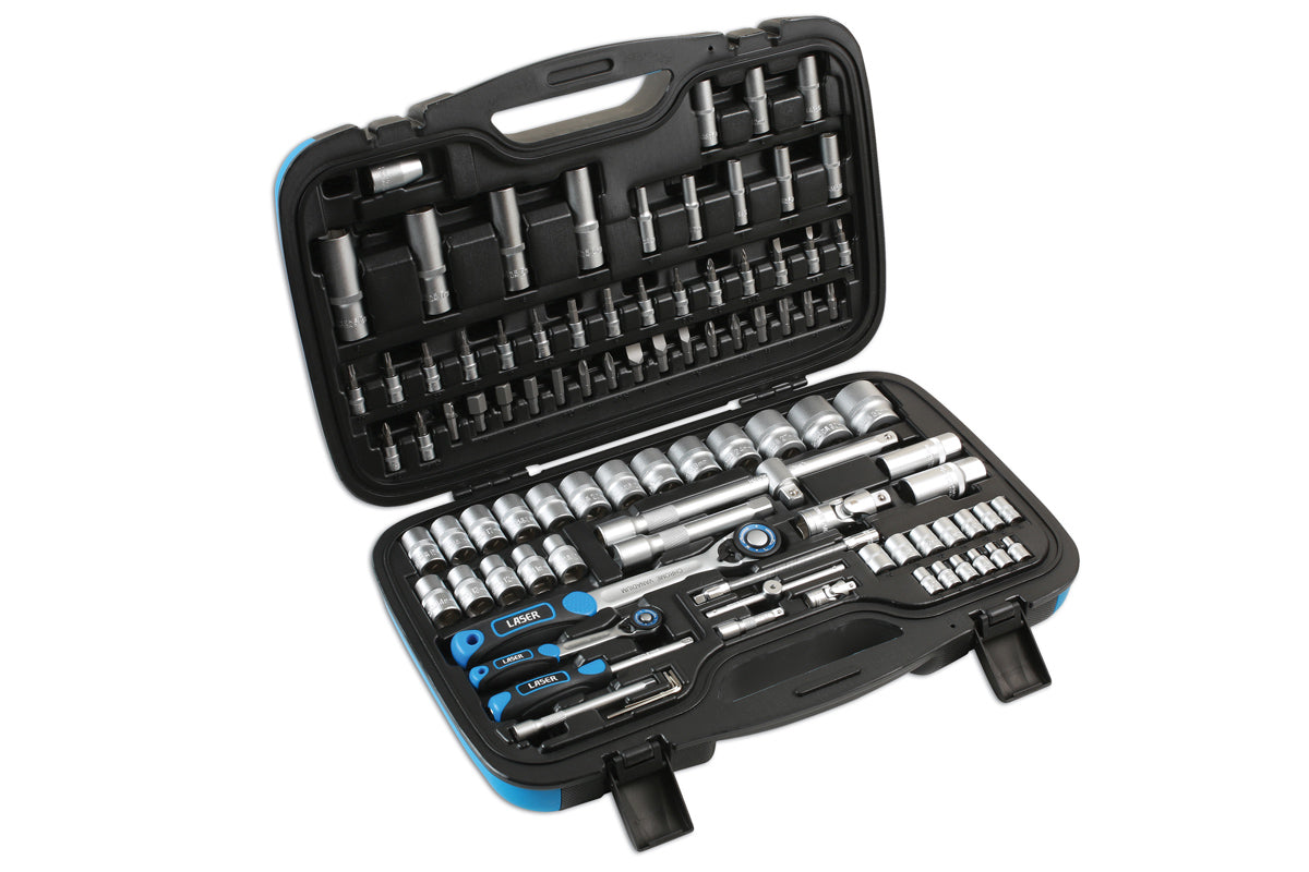 Socket Set 1/4"D, 1/2"D 95pc - (Laser 6921)