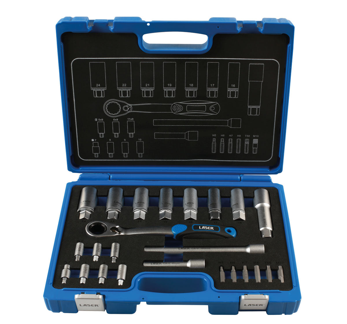 Shock Absorber & MacPherson Strut Tool Kit 24pc - (Laser 7673)