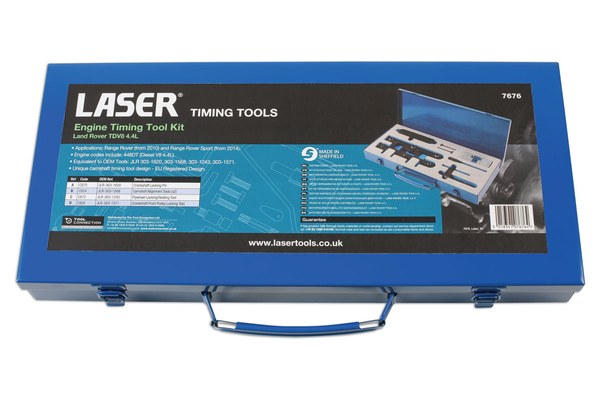 Timing Tool Kit - for Land Rover TDV8 4.4L - (Laser 7676)