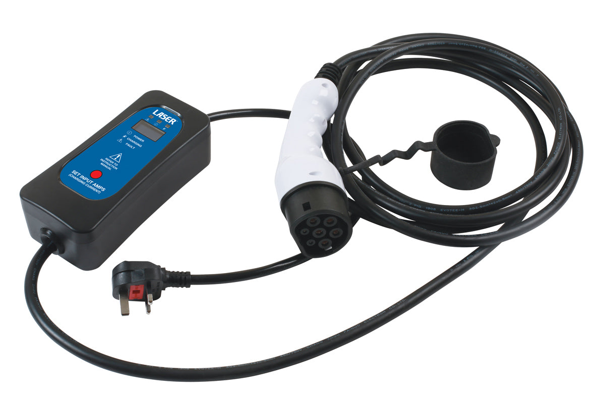 Electric Vehicle Charger - 240V Portable - (Laser 7695)