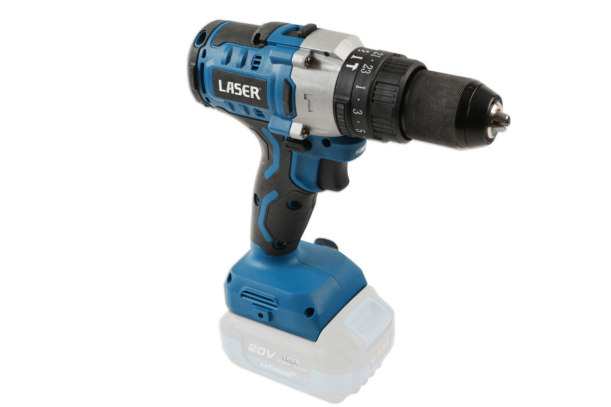 Cordless Variable Speed Impact Drill 20V w/o Battery - (Laser 8011)