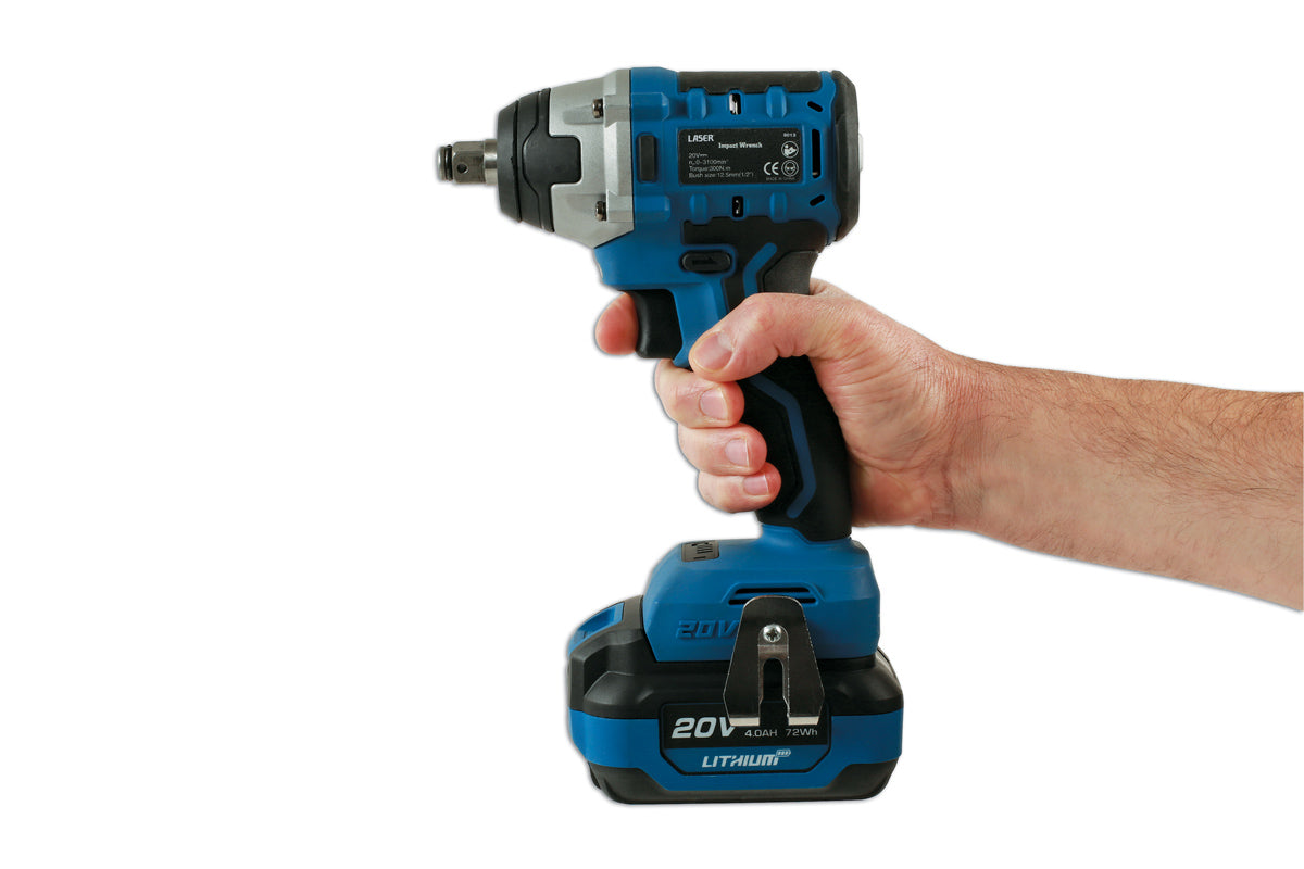 Cordless Impact Wrench 1/2"D 20V w/o Battery - (Laser 8013)