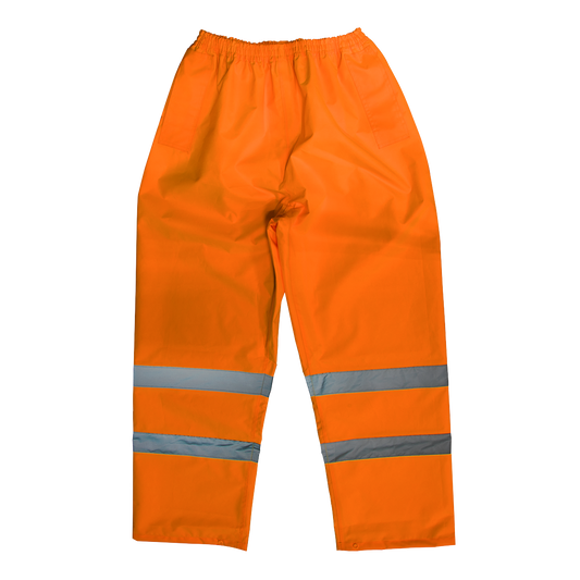 Hi-Vis Orange Waterproof Trousers