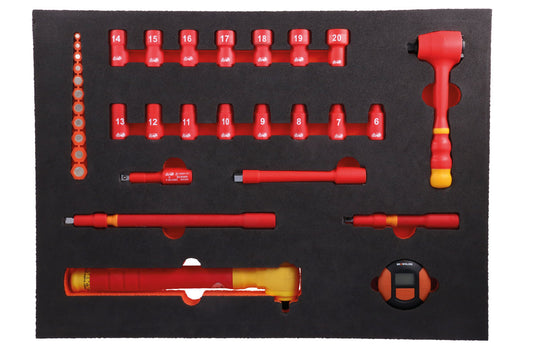 Insulated Socket Set in Foam Inlay - (Laser 8484)