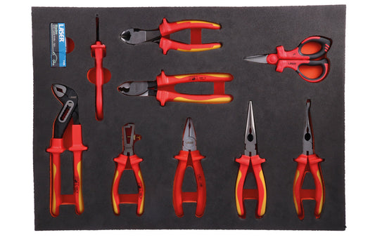 Insulated Pliers Set in Foam Inlay - (Laser 8485)