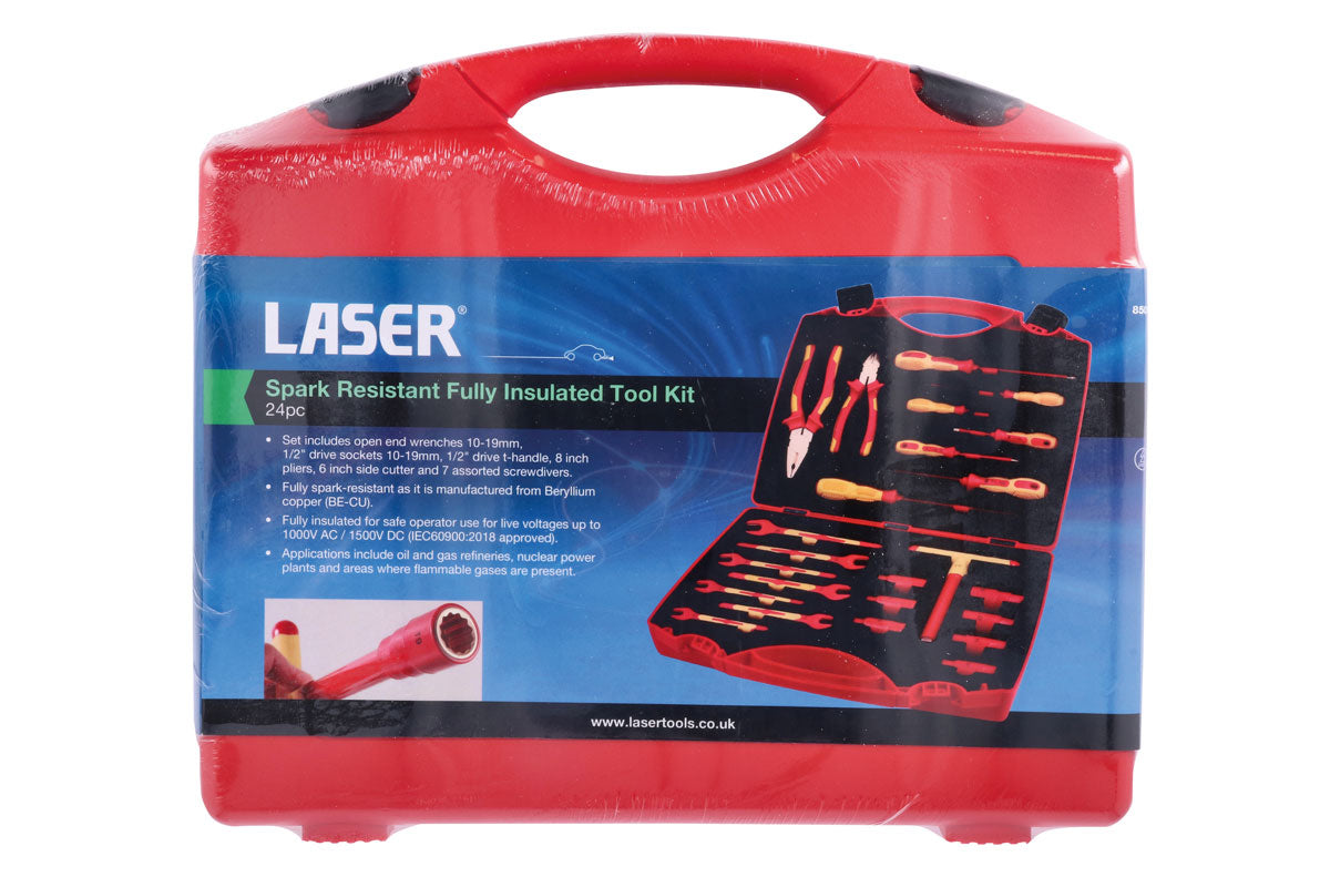 Spark Resistant Fully Insulated Tool Kit 24pc - (Laser 8509)