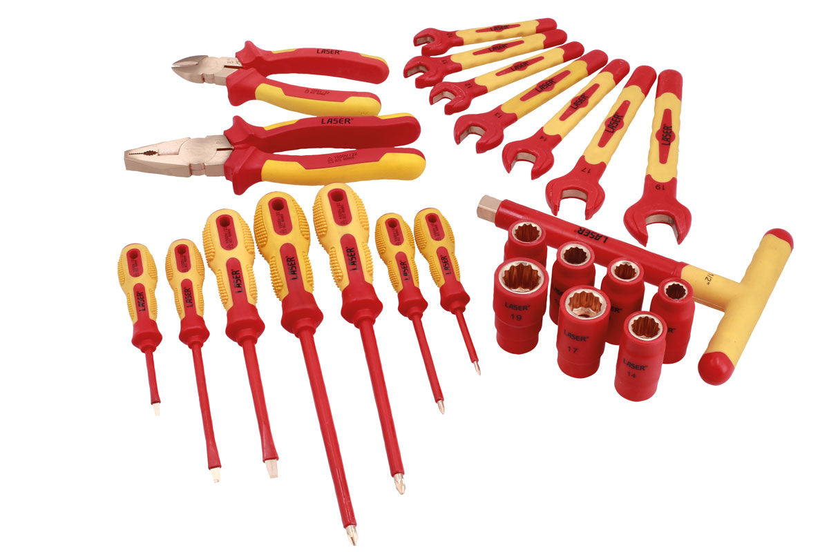 Spark Resistant Fully Insulated Tool Kit 24pc - (Laser 8509)