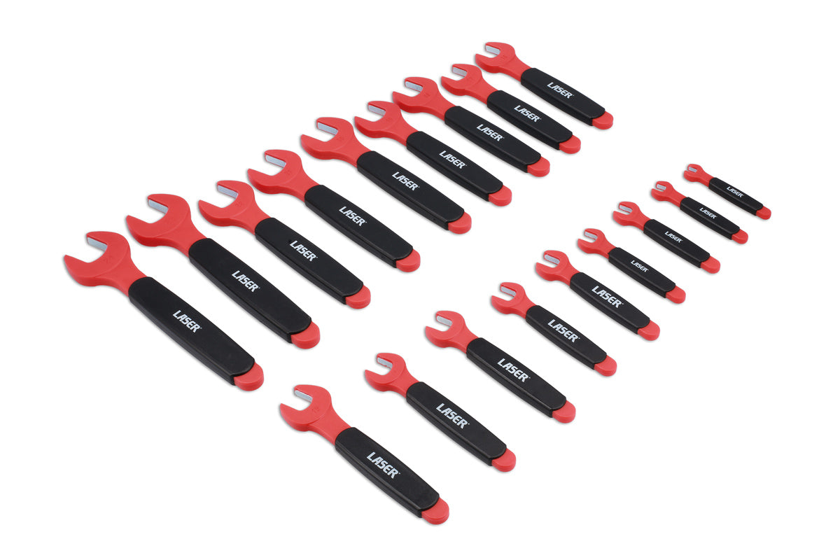 Insulated Open Ended Spanner Set 18pc - (Laser 8558)