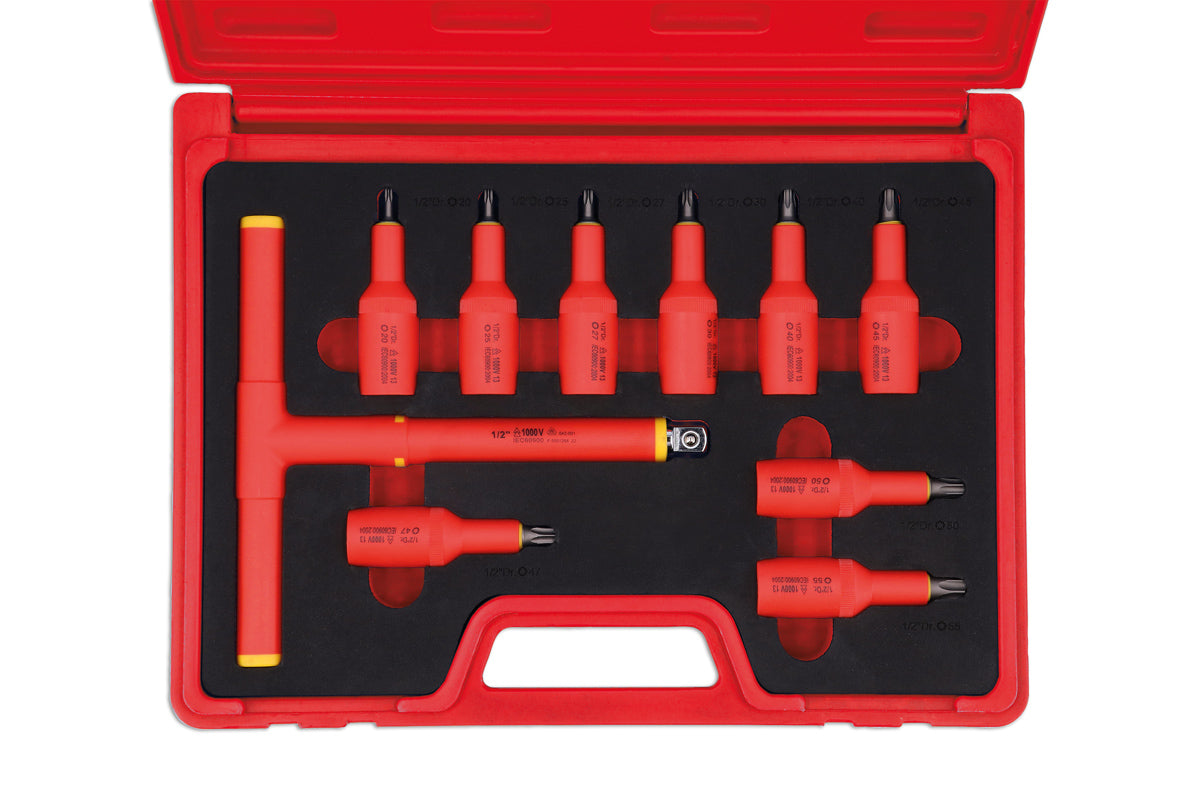 Insulated Star Bit Set 1/2"D 10pc - (Laser 8560)