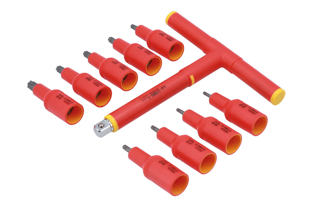 Insulated Star Bit Set 1/2"D 10pc - (Laser 8560)