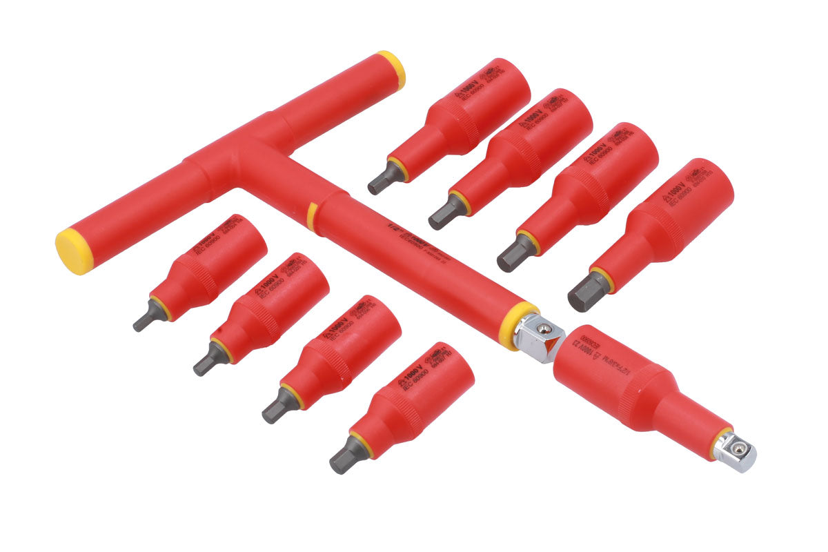 Insulated Socket Hex Bit Set 10pc - (Laser 8561)