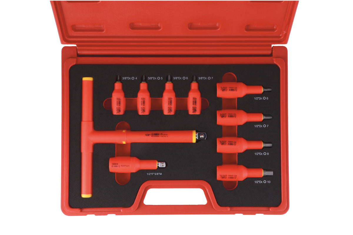 Insulated Socket Hex Bit Set 10pc - (Laser 8561)