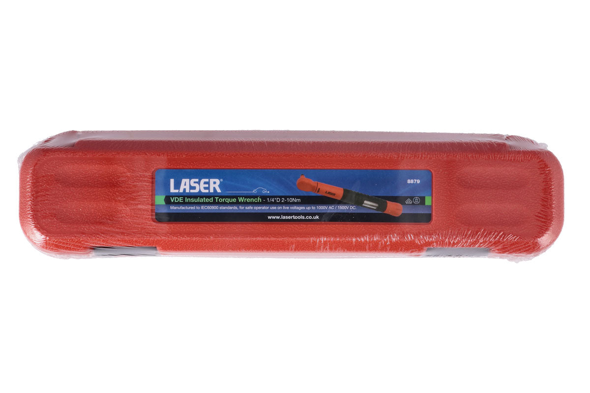 VDE Insulated Torque Wrench 1/4"D 2-10Nm - (Laser 8879)