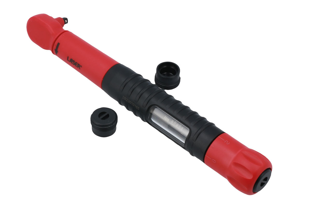 VDE Insulated Torque Wrench 1/4"D 5-25Nm - (Laser 8880)