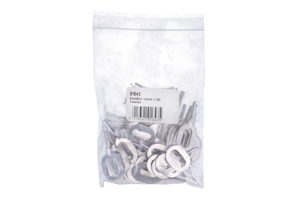 AlumBits 1.5mm x 50 Twisted - (Power-Tec 91643)