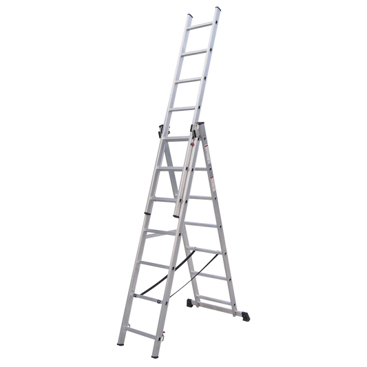 Aluminium Extension Combination Ladder 3x7 EN 131