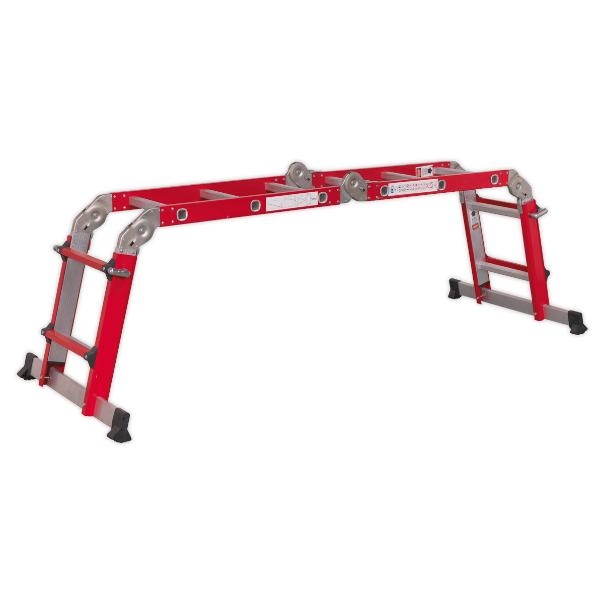 Aluminium Multipurpose Ladder EN 131 Adjustable Height