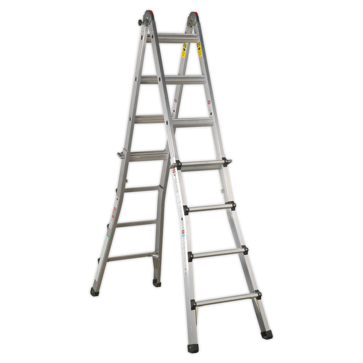 Aluminium Telescopic Ladder 4-Way EN 131 Adjustable Height