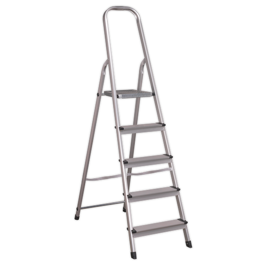 Aluminium Step Ladder 5-Tread EN 131