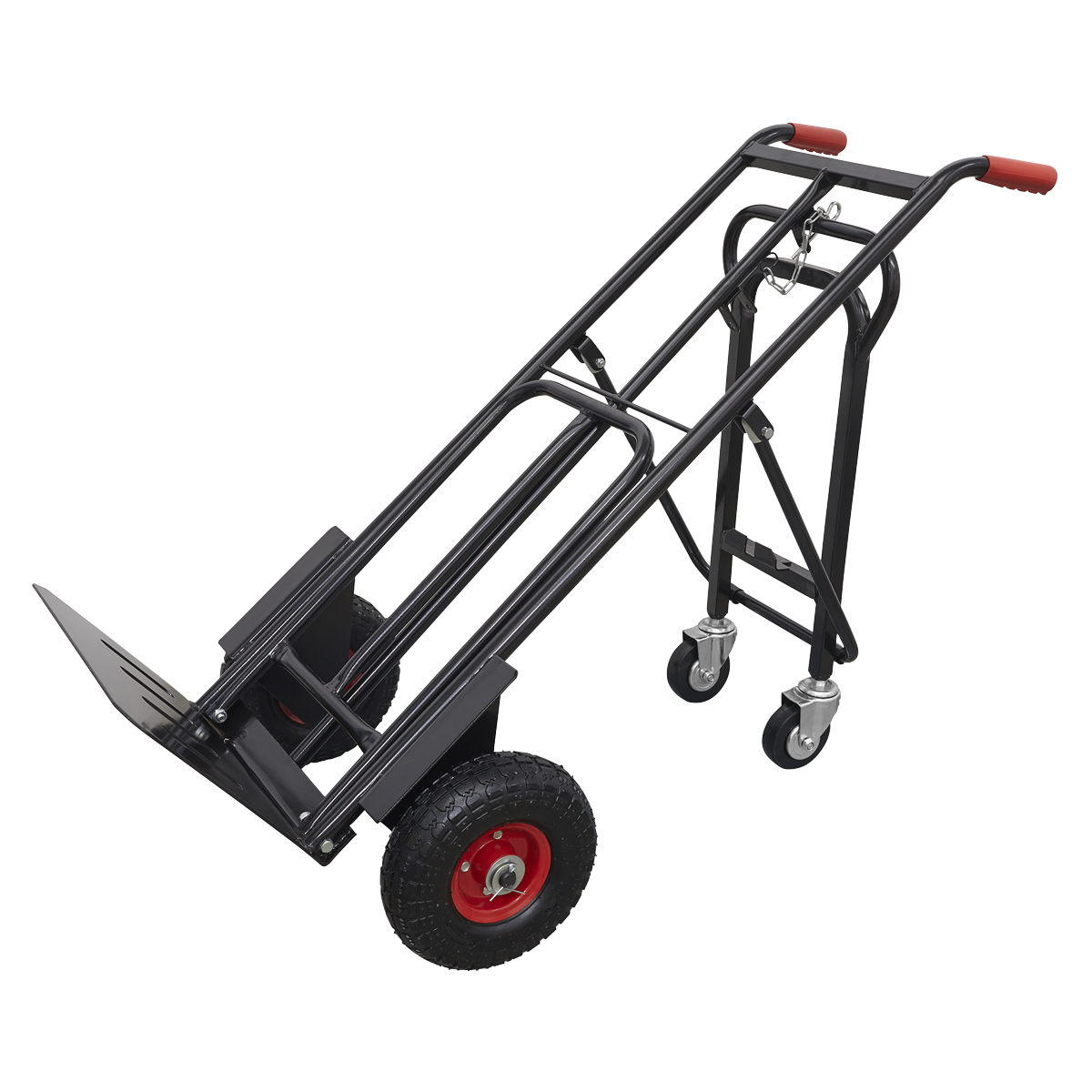 Heavy-Duty 3-in-1 Sack Truck with PU Tyres 300kg Capacity