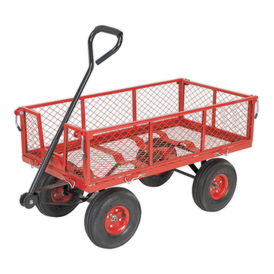 Platform Truck with Removable Sides Pneumatic Tyres 200kg Capacity