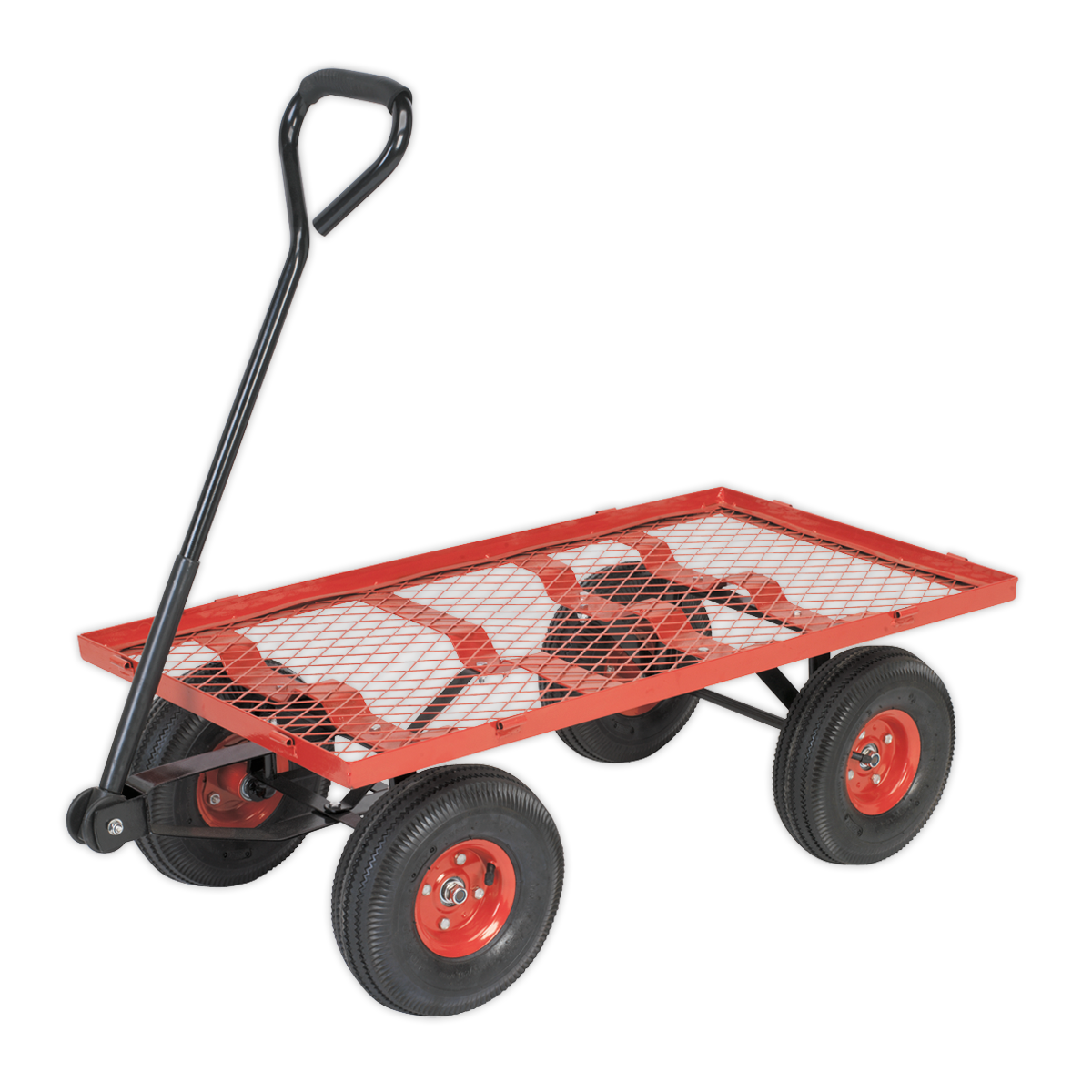 Platform Truck with Removable Sides Pneumatic Tyres 200kg Capacity