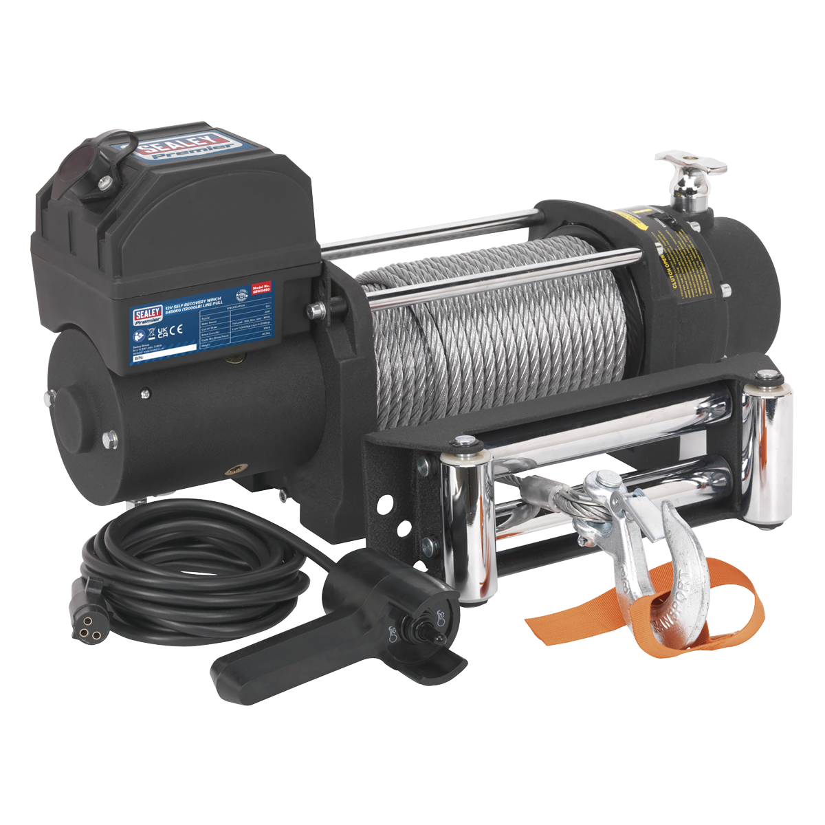 Self-Recovery Winch 5450kg (12000lb) Line Pull 12V