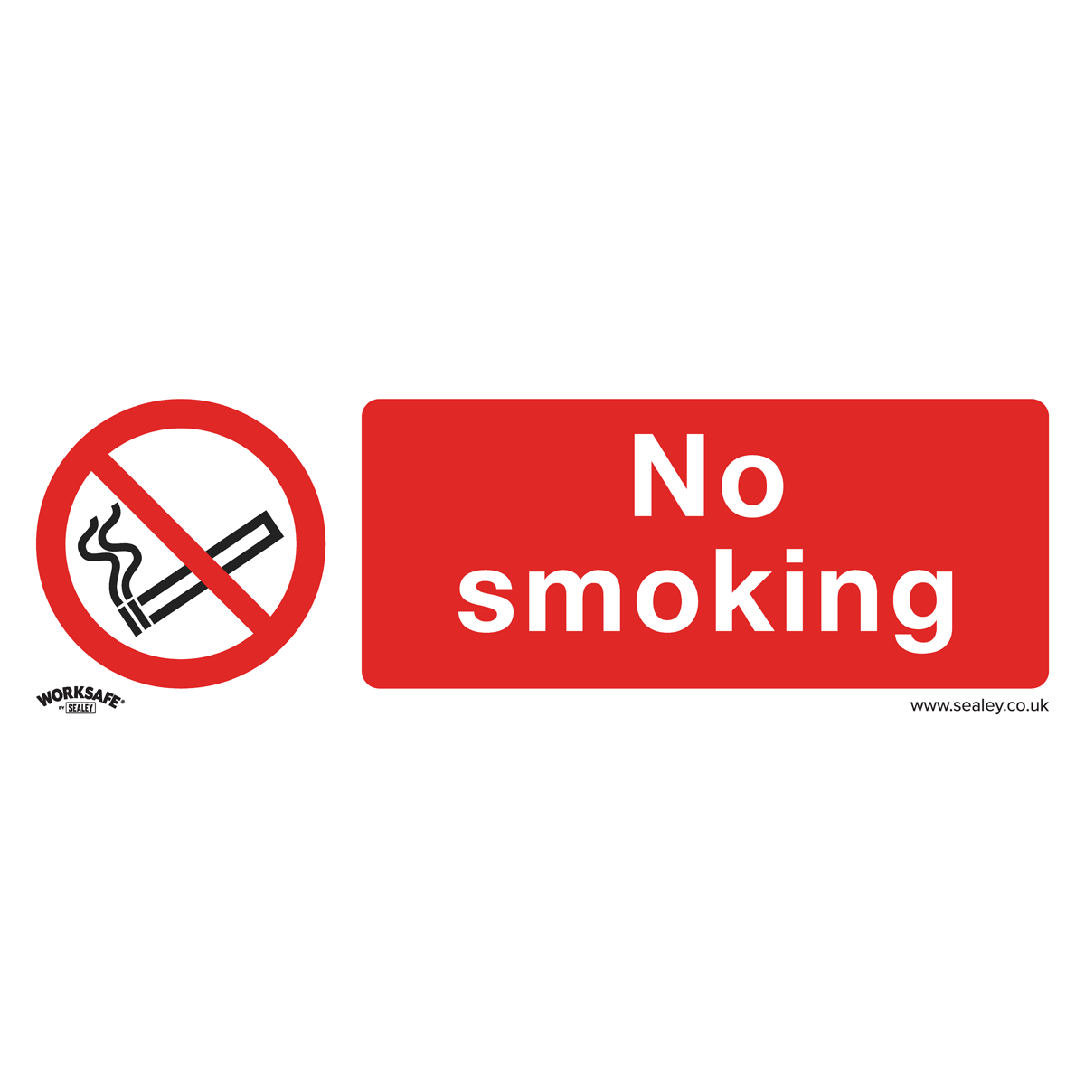 Prohibition Safety Sign - No Smoking - Rigid Plastic