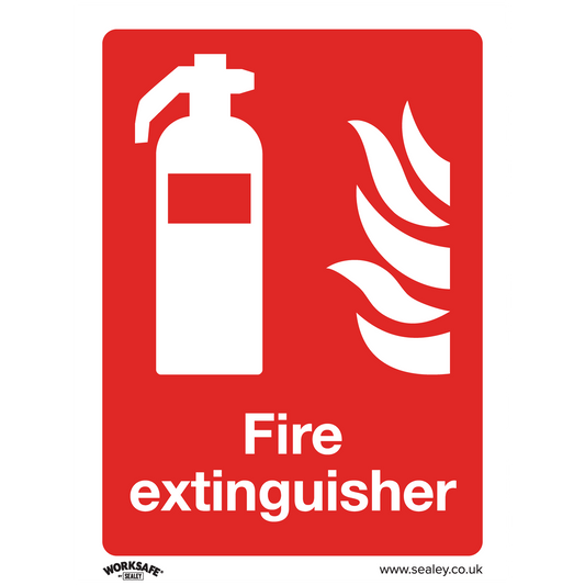 Information Safety Sign - Fire Extinguisher - Self-Adhesive Vinyl