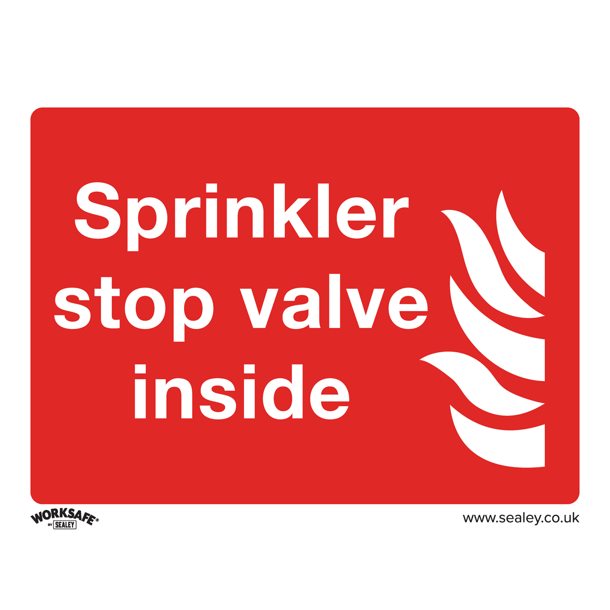 Safe Conditions Safety Sign - Sprinkler Stop Valve - Self-Adhesive Vinyl