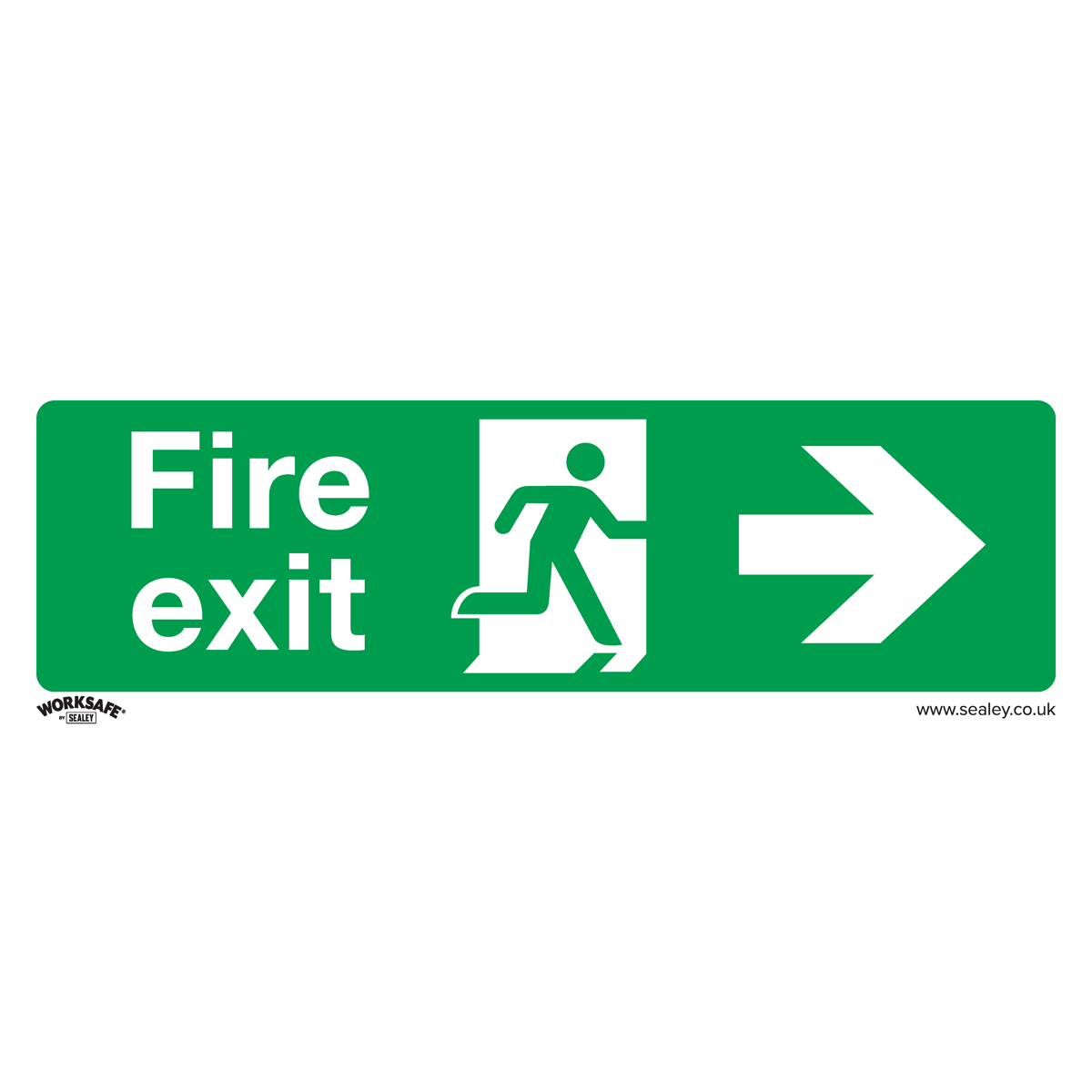 Safe Conditions Safety Sign - Fire Exit (Right) - Self-Adhesive Vinyl
