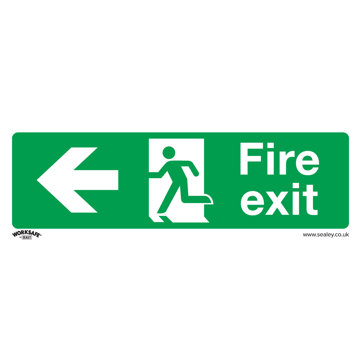Safe Conditions Safety Sign - Fire Exit (Left) - Rigid Plastic