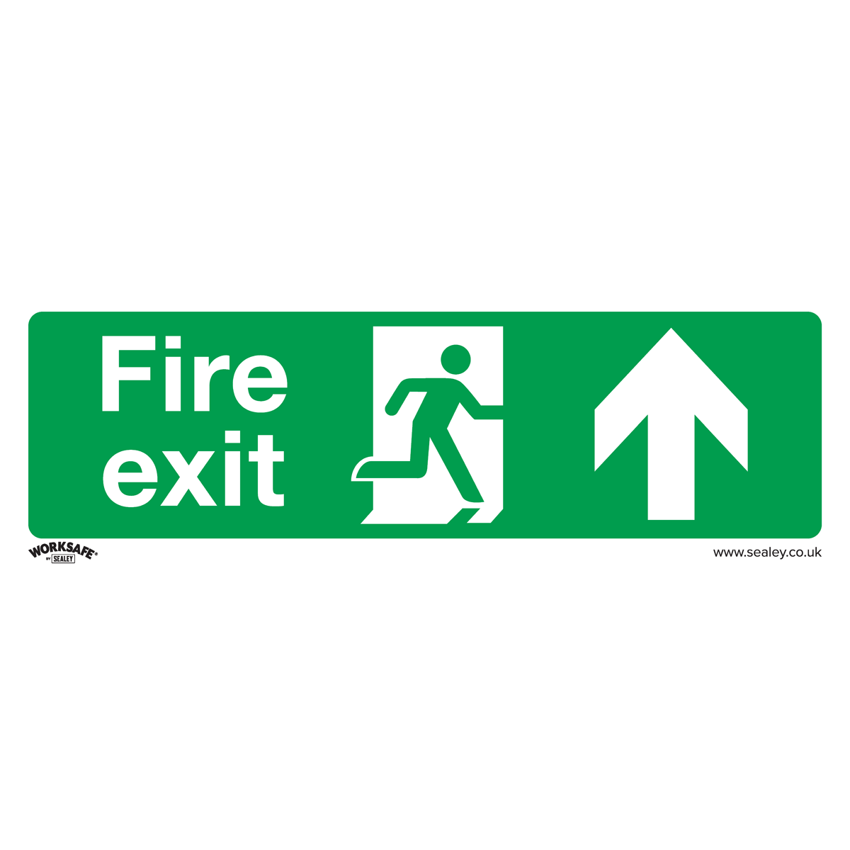 Safe Conditions Safety Sign - Fire Exit (Up) - Self-Adhesive Vinyl