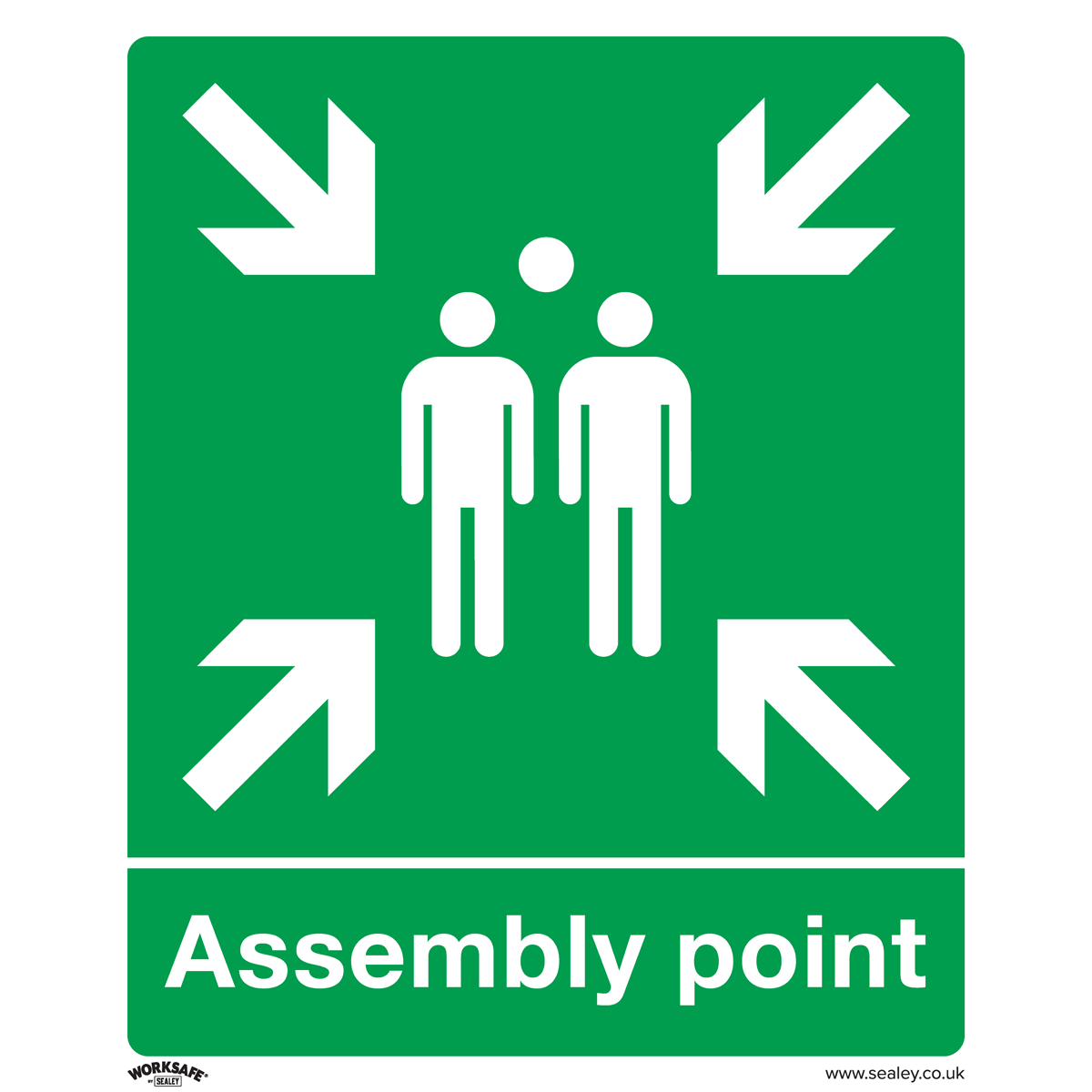 Safe Conditions Safety Sign - Assembly Point - Rigid Plastic