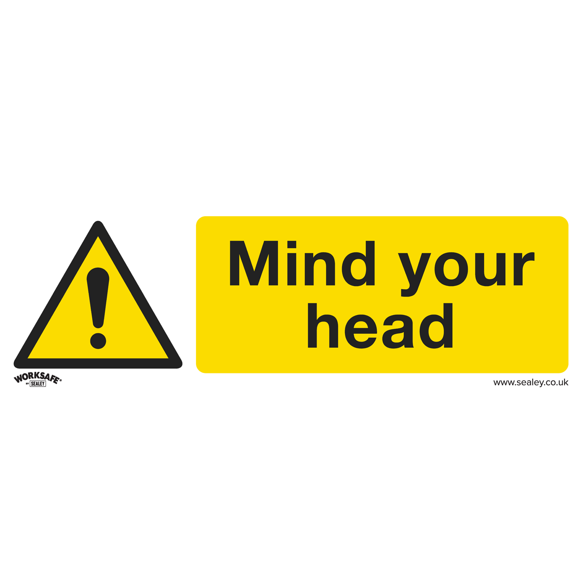 Warning Safety Sign - Mind Your Head - Self-Adhesive Vinyl