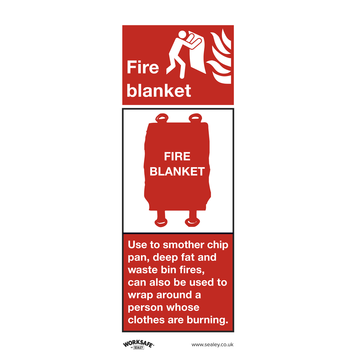 Safe Conditions Safety Sign - Fire Blanket - Self-Adhesive Vinyl